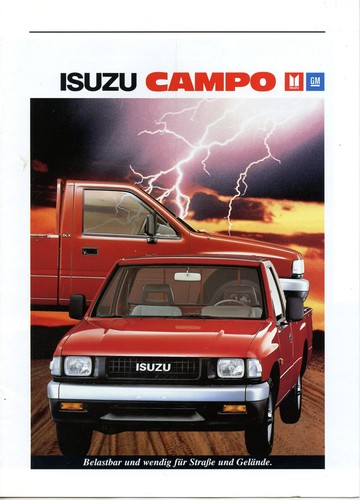 Brochure auto isuzu campo - auto,