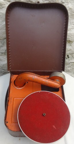 Vintage toy gramophone - vintage,