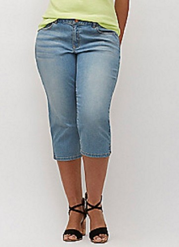 Pantaloni jeans capri lane - pantaloni,