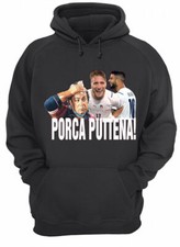 Felpa nera con cappuccio e