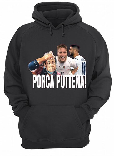 Felpa nera con - , cappuccio