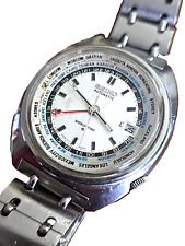 Orologio Seiko 6117-6400 Ore Del Mondo Braccialato  World Time Vintage Watch