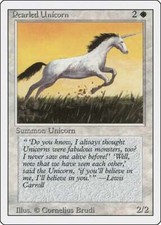 Carta MTG-Pearled Unicorn-Revised-N.037-EN-EX-
