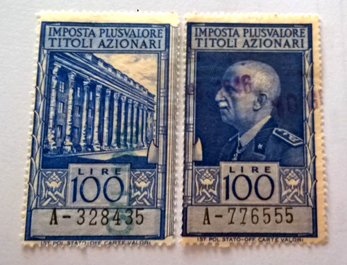 1943 regno rara marca rialzo - marca,
