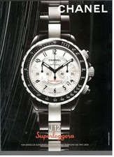 CHANEL OROLOGIO J12 SUPERLEGGERA CRONOMETER Pubblicità 1 pagina 2006