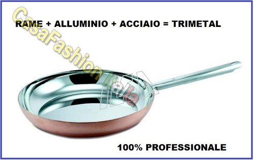 Padella trimetal rame - padella,