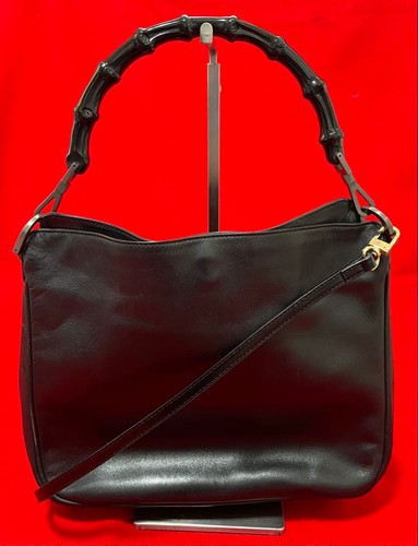 Gucci borsa bambù - borsa, pelle