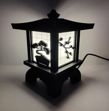 Lampada da tavolo Giapponese, Lanterna,  abat jour, Led, Scrivania, Soggiorno