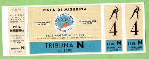 Biglietto olimpiadi cortina - biglietto,