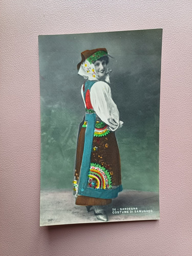 Cartolina costumi sardi - cartolina,