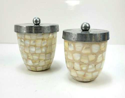Mop capiz vanity jar - vanity,