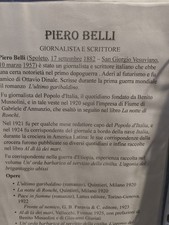 AUTOGRAFO ORIGINALE PIERO