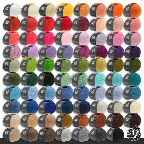 Lana grossa 5x50g ecopuno - lana,