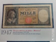 1000 LIRE 14.08.1947 ITALIA ORNATA DI PERLE BANCONOTA/CARTAMONETA REP. ITALIANA