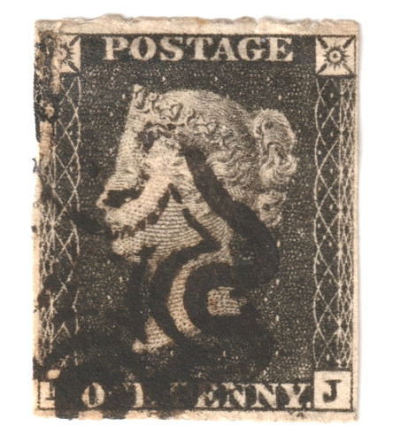 1840 one penny - vr, 1d