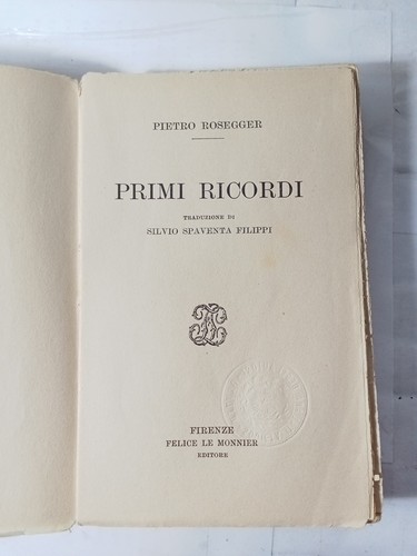 Primi ricordi - primi,