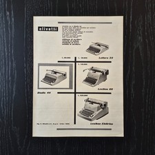 1953 Olivetti Lettera 22 - Original AD Advertising 26x33 Pubblicità Vintage