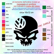 Adesivo teschio volkswagen - vw,