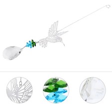  Campana Colibrì Ornamento Cristallo Cattura Sole Pendente Soffitto Appeso Decorazione