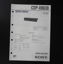 Manuale di servizio/cambio lettore CDP-XB630 originale Sony CDP-XB630 S26