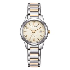Citizen Lady Orologio Eco-Drive Bicolore Champagne 29mm FE1244-72A
