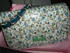 CAMOMILLA MILANO PORTAFOGLIO BORSETTA NUOVO FLOREALE PELLE PU SCOMPARTI CATENA