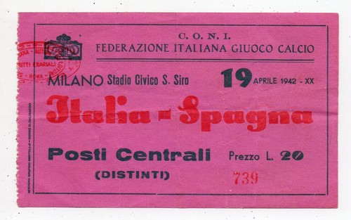 Biglietto italia spagna - vs,