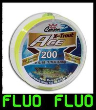 filo 200m fluo pesca trota lago tremarella monofilo per mulinello pesca giallo