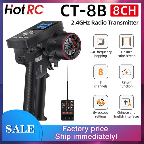 Hotrc trasmettitore 8ch - hotrc, ct-8b