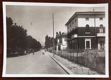 CARTOLINA BOZZA FOTOGRAFICA-PRATO "VIA ...?" 1935