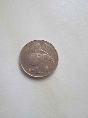 Moneta lira italiana - moneta, 1