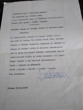 De Tomaso MODENA,lettera DE TOMASO PIATTO "TARGA PROVA" MO 95,466,467,468,548