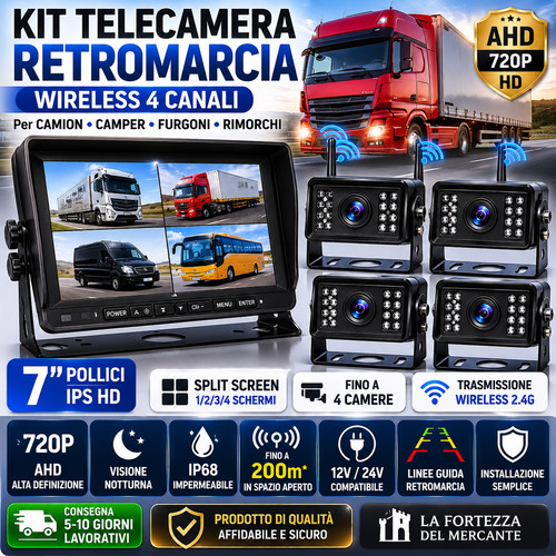 Kit telecamera retromarcia - kit,