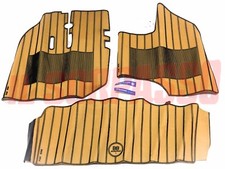 SOPRA TAPPETI INTERNI BEIGE E NERI FIAT 238 FURGONE 3 PEZZI ORIGINALI FILGOMMA