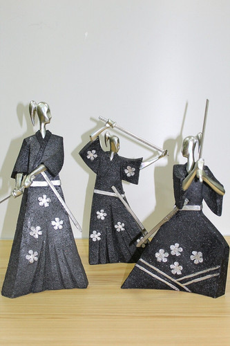 Tris nuove statue samurai - nuove,