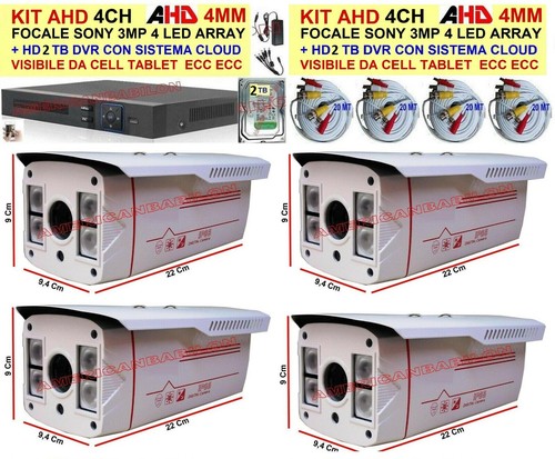 Kit videosorveglianza ahd - kit,