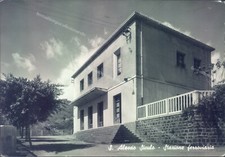 p611 cartolina s.alessio siculo stazione ferroviaria provincia di messina