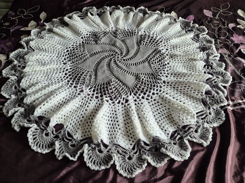 Hand crocheted white - hand,