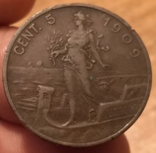 Moneta 5 Centesimi 1909 Prora