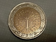 Moneta 2 Euro Francia 2000, circolata