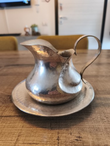 Brocca con vassoio - con, silver