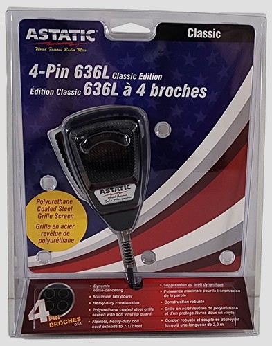 Astatic 636l nero radio - cb,
