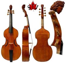 CANZONE Maestro intera Viola Da Gamba,7 corde 29" rotolo regina intagliato#15382