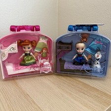 Frozen Anna & Elsa Disney Collezione Animatori Bundle Mini Bambola Playset NUOVO