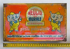 1950ca * Scatola Neocid "99" Pasta Polivalente al Diazinone in Latta 28X16 CM