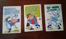 3 FIGURINE CALCIATORI 1989/90 PANINI (MASCOTTE NAPOLI SAMPDORIA BOLOGNA)