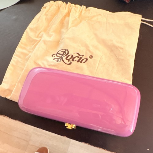 Clutch rosa con - clutch, chiusura