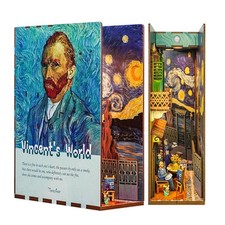Vincent's World Van Gogh Book Nook 3D Wooden Puzzle with LED Libro Puzzle