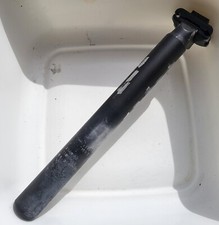 REGGISELLA 31.6 mm ZOOM nero 30 cm bici corsa alloy seatpost bike black 31,6 4A