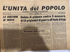 GIORNALE L’UNITà DEL POPOLO